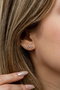 Heliophilia Silver Pendientes de Plata de Ley 925 con Baño de Oro Rosa y Circón
